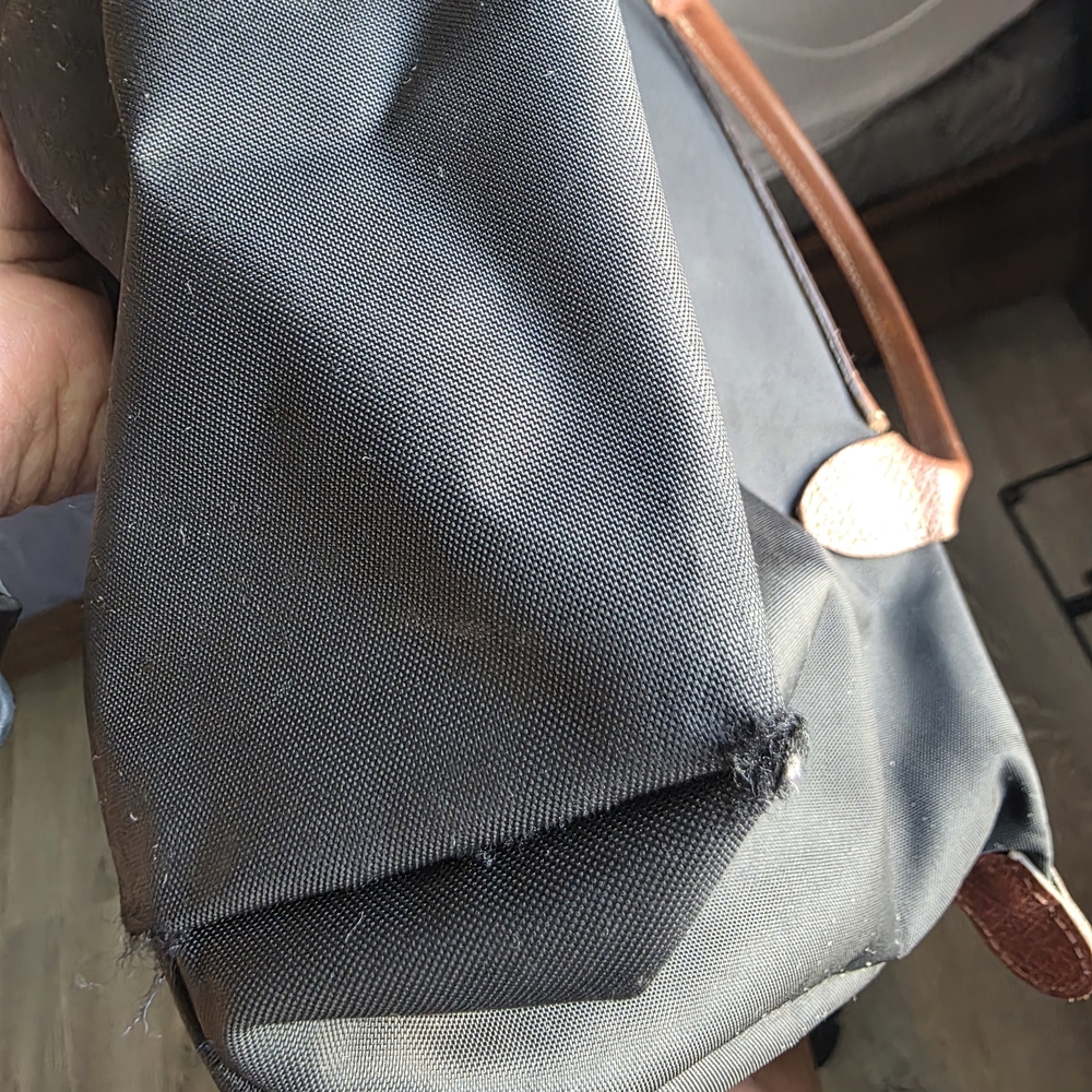 Longchamp Black and Brown Tote Bag - Picture 8 of 10